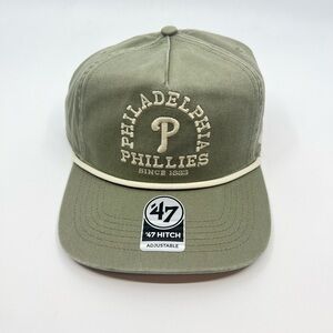 Philadelphia Phillies 47 Brand Hitch Canyon Ranchero Rope Snapback Hat Cap MLB